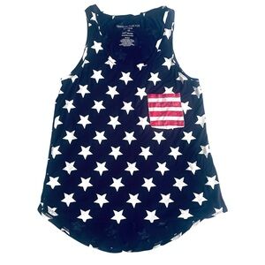 Sweet Dreams Blue and White Star Sleepwear Tank Top